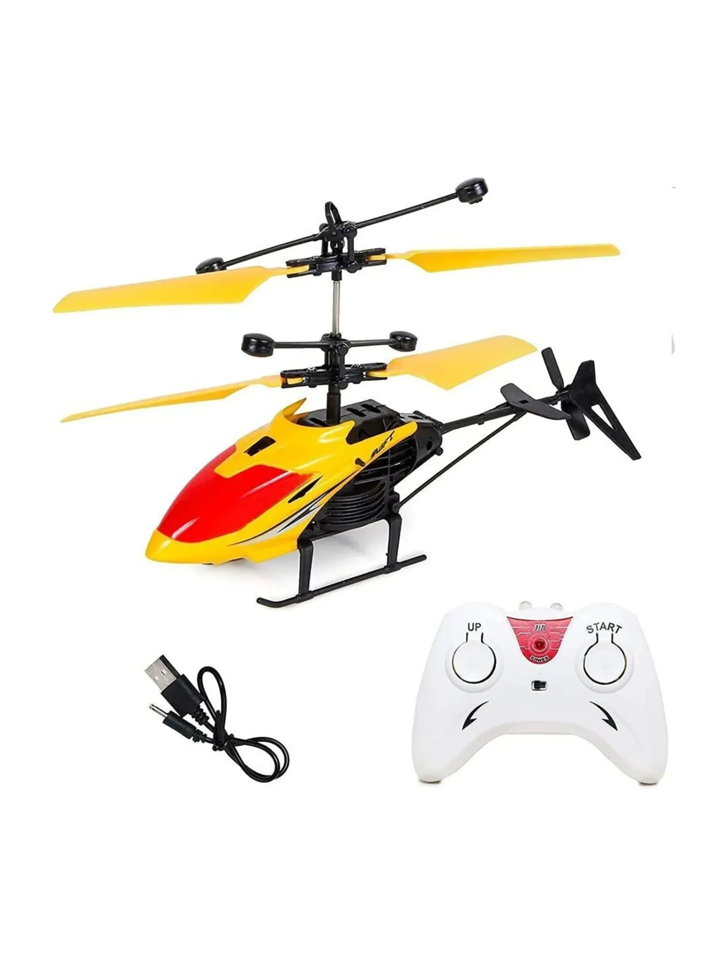 Tiny Miny Exceed Helicopter Remote Control & Rechargeable Flying Unbreakable Toys (Yellow)