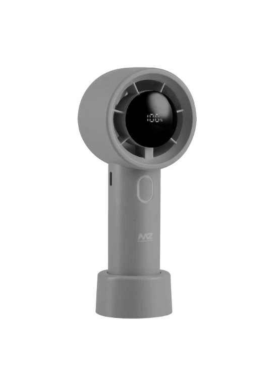 REGENTECOM F52 (RECHARGEABLE JET FAN) 5 Speed Mode, High Speed USB Fan with Separate Base & Digital Display USB Fan (Black)