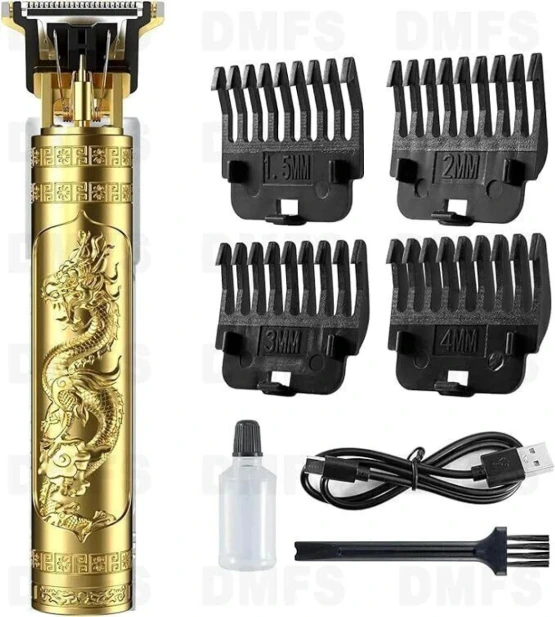 NITBUDDY Hair Trimmer XY163 Trimmer 120 min  Runtime 4 Length Settings (Gold)